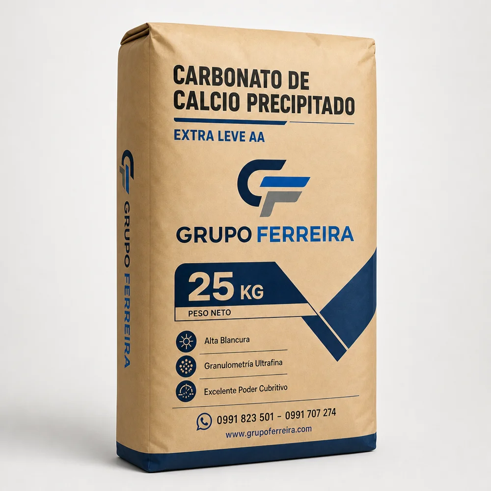 Carbonato de Calcio Precipitado Extra Leve AA — vista lateral